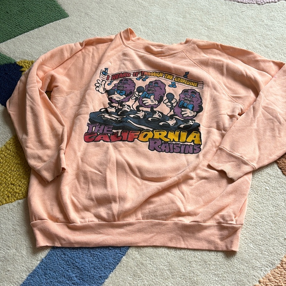 Vintage California Raisins pink sweatshirt Size large